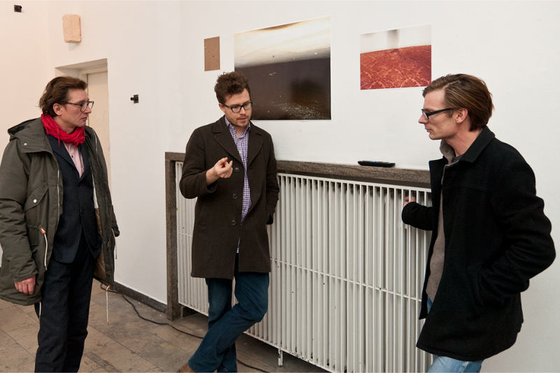 Clemens von Wedemeyer im Gespräch, Foto: Kunstakademie